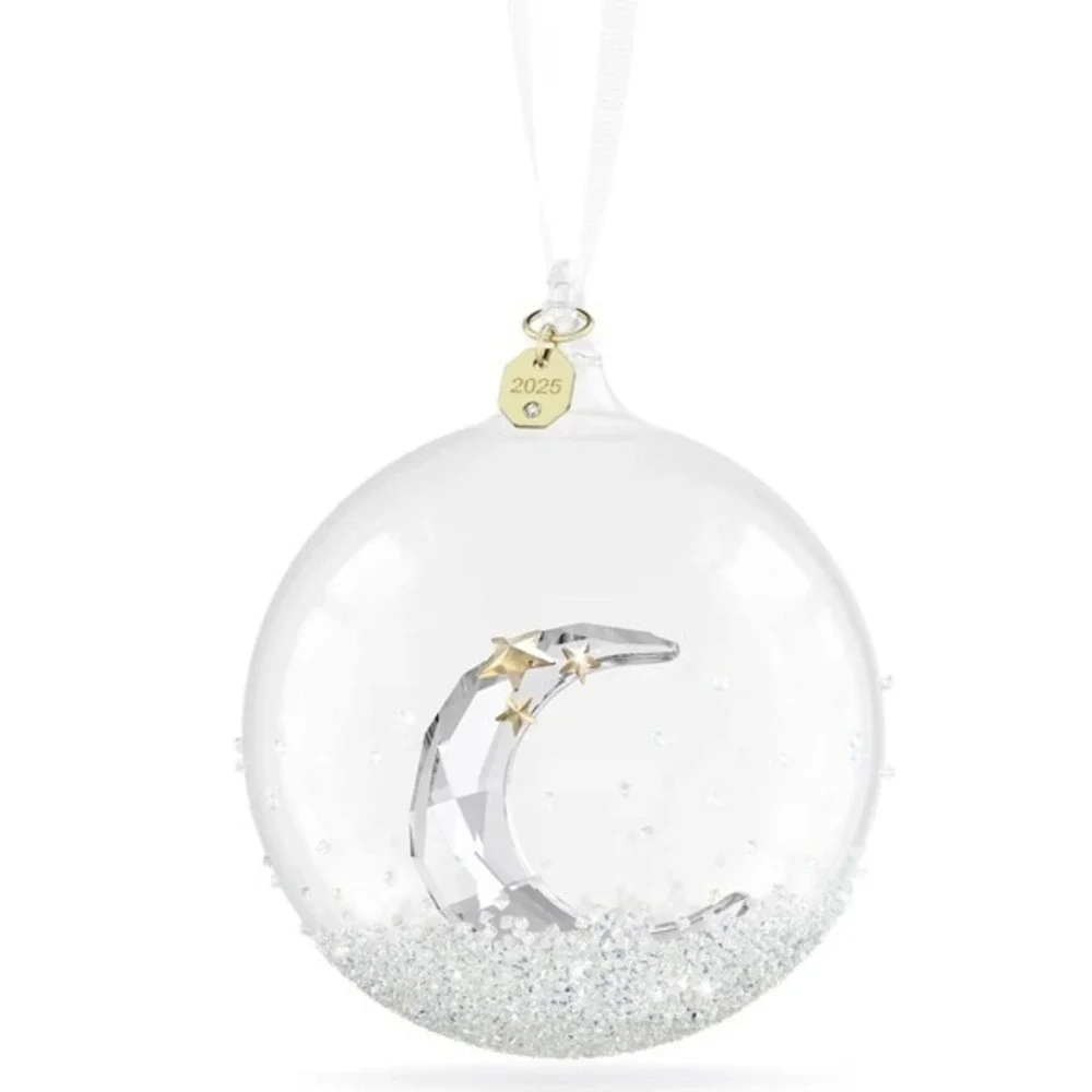 Swarovski Crystal Annual‎ Edition Ball Ornament Moon 2025 STUNNING